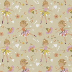 Printed Cotton GISELLE2 Beige / Orange